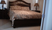 King bed,  mattress almost new